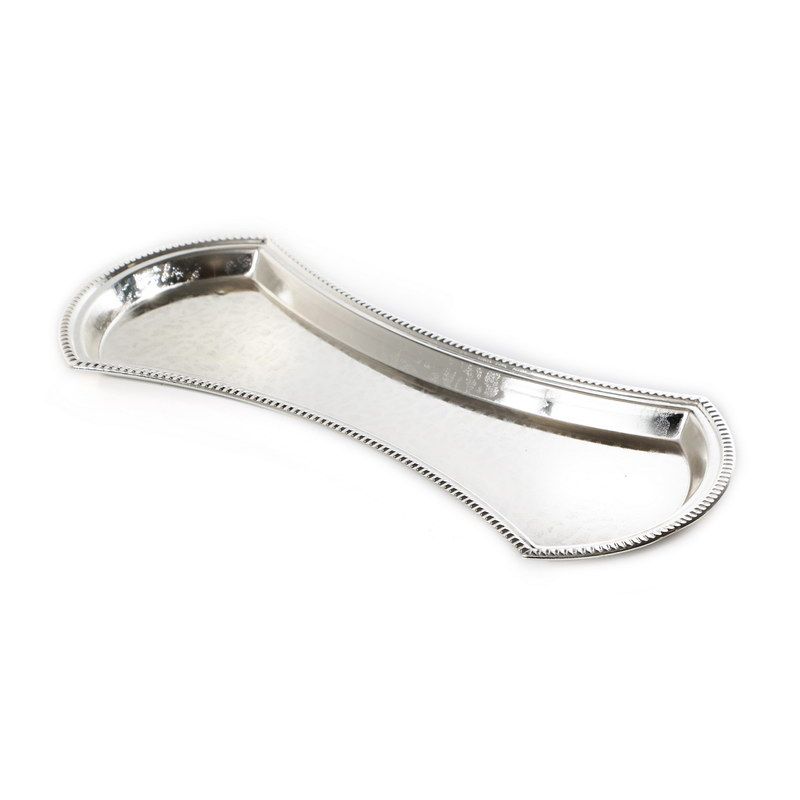 מגש מעוצב ציפוי כסף 38/17.5 ס"מ