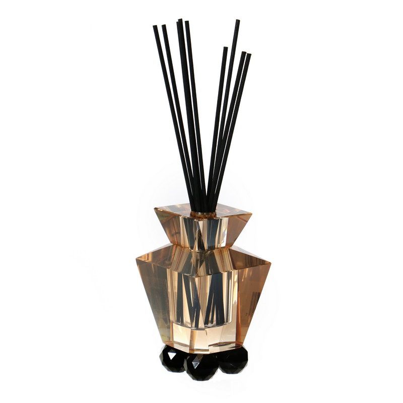 דיפיוזר זכוכית מעוצב ענבר 8/8 ס"מ גובה 12 ס"מ