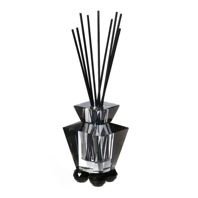 דיפיוזר זכוכית מעוצב אפור 8/8 ס"מ גובה 12 ס"מ