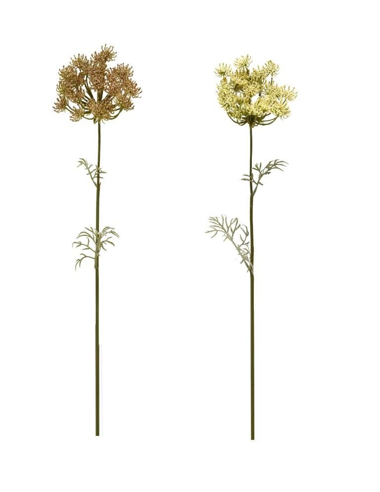 סט 12 זרי אורליה  בצבעים כתום וצהוב 69 ס"מ