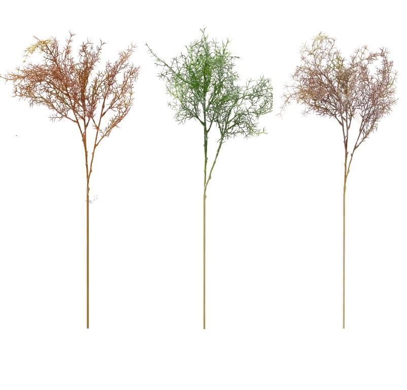 סט 36 זרדי עשב בצבעים ירוק /כתום/סגול  77 ס"מ