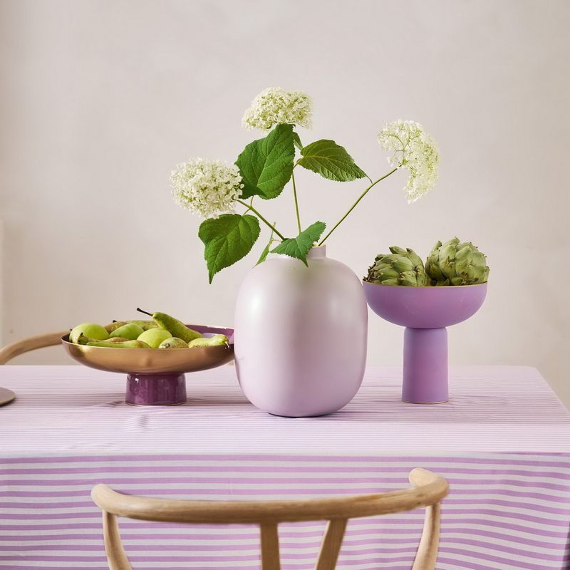 Lily&Lotus אגרטל מתכת לילך גובה 32 קוטר 18 ס"מ