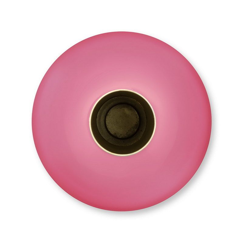 Jolie אגרטל מתכת ורוד גובה 33 קוטר 19 ס"מ home decor