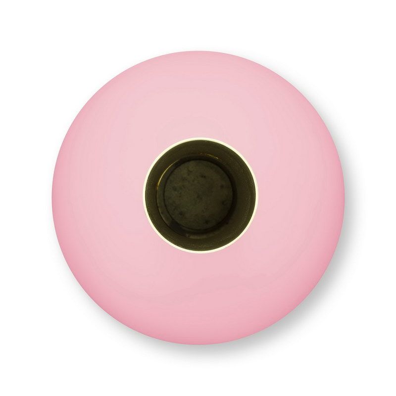 Jolie אגרטל מתכת מט ורוד גובה 42 קוטר 24.5 ס"מ home decor