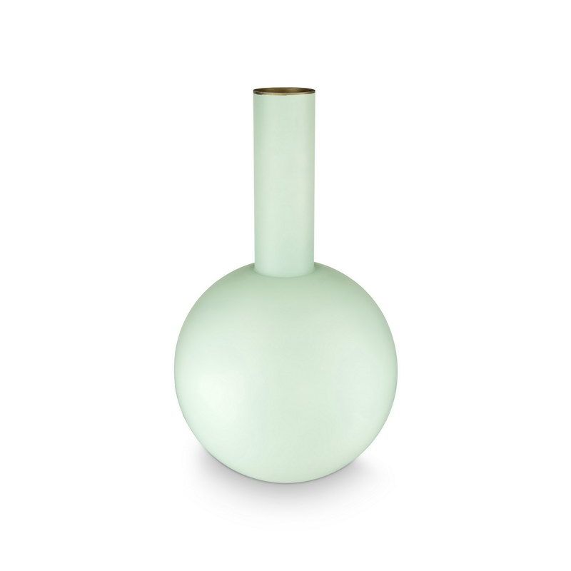 Jolie אגרטל מתכת מט תכלת גובה 42 קוטר 24.5 ס"מ home decor