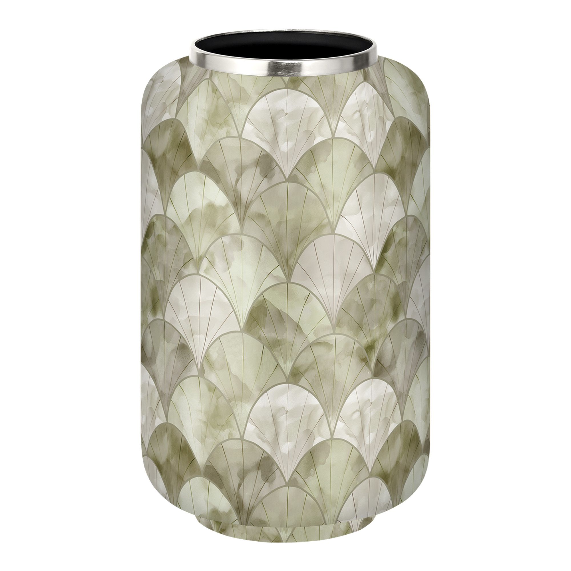 אגרטל אמייל Green Shell גובה 35 קוטר 21 ס"מ ברזל