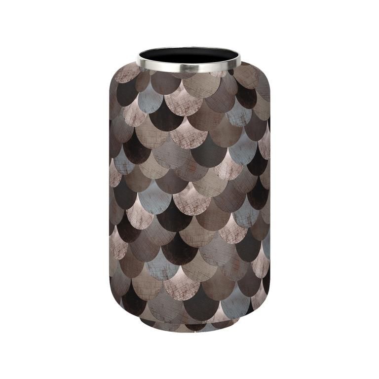 אגרטל אמייל Moca Shell גובה 30 קוטר 15 ס"מ ברזל