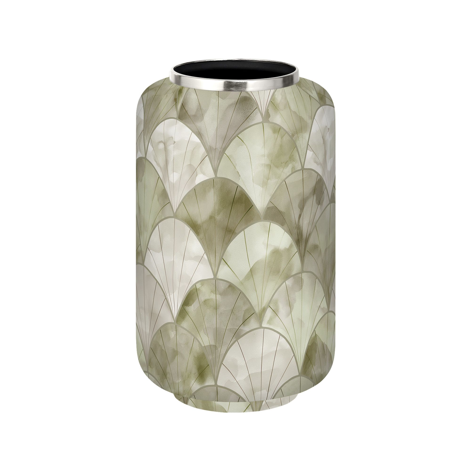 אגרטל אמייל Green Shell גובה 30 קוטר 15 ס"מ ברזל