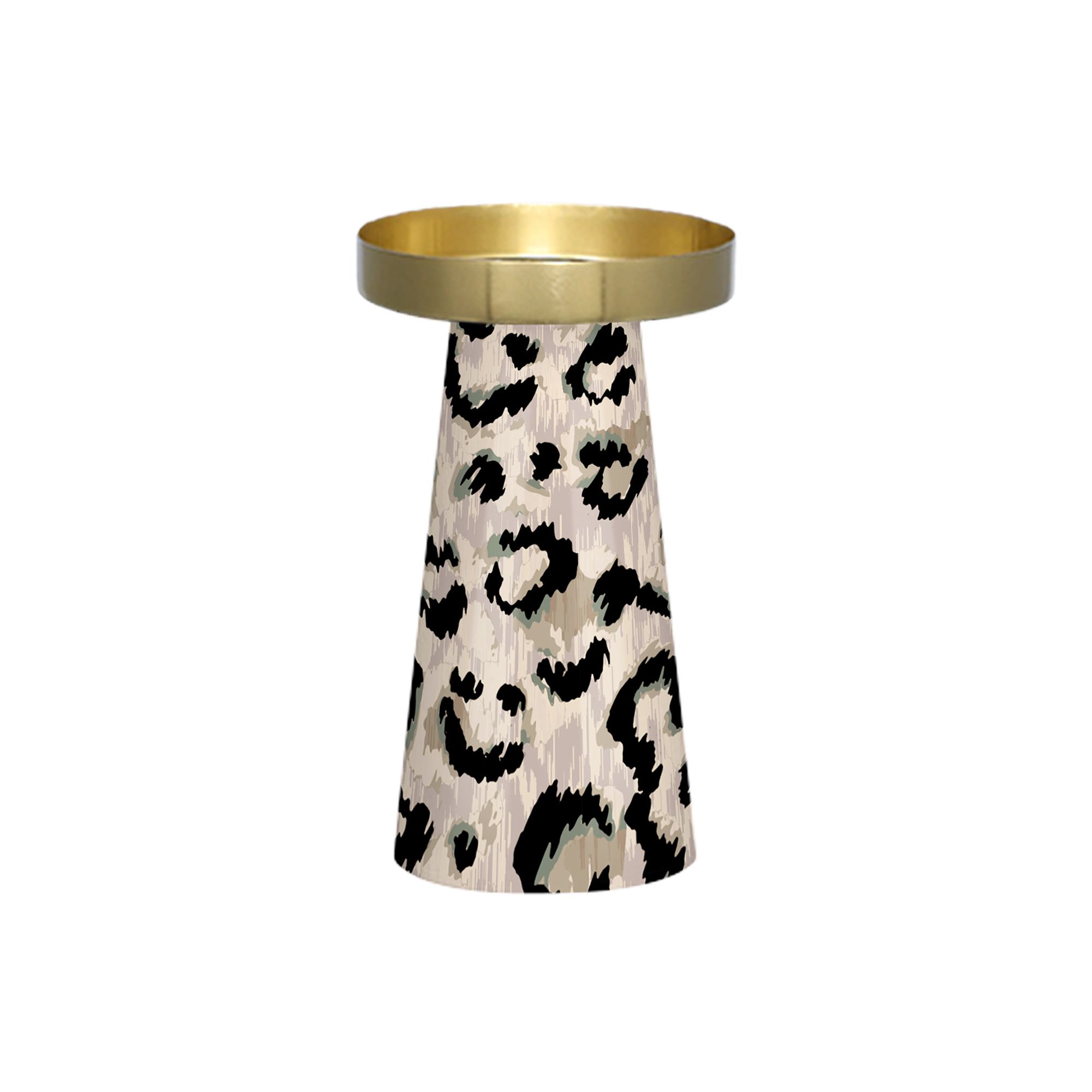 פמוט אמייל Spots גובה 18 קוטר 11 ס"מ ברזל