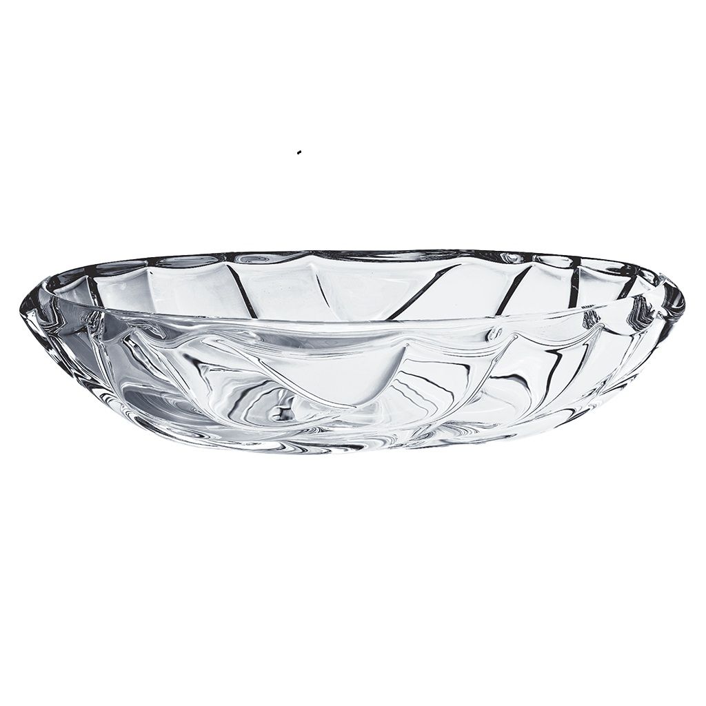 BAMBOO קערה אובלית קריסטל אורך 38 ס"מ