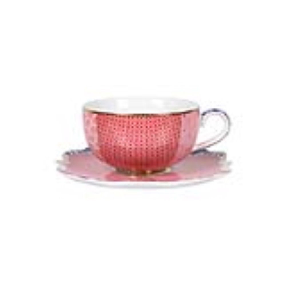 Royal Pink שש יחידות ספלי אספרסו ותחתיות 125 מ"ל