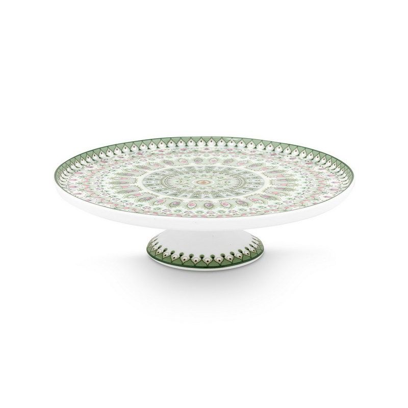 Lily&Lotus מגש לעוגה על רגל ירוק בהיר קוטר 21 ס"מ