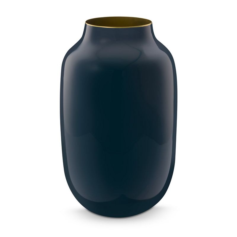 אגרטל מתכת כחול ס"מ גובה 30 ס"מ