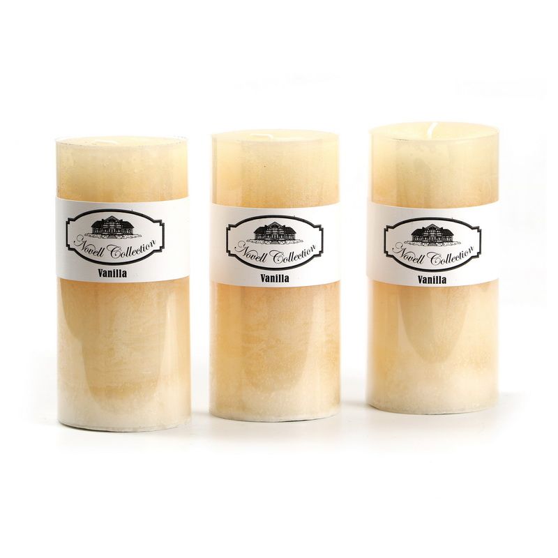 15/7 סט 3 נר ריחני שנהב וניל