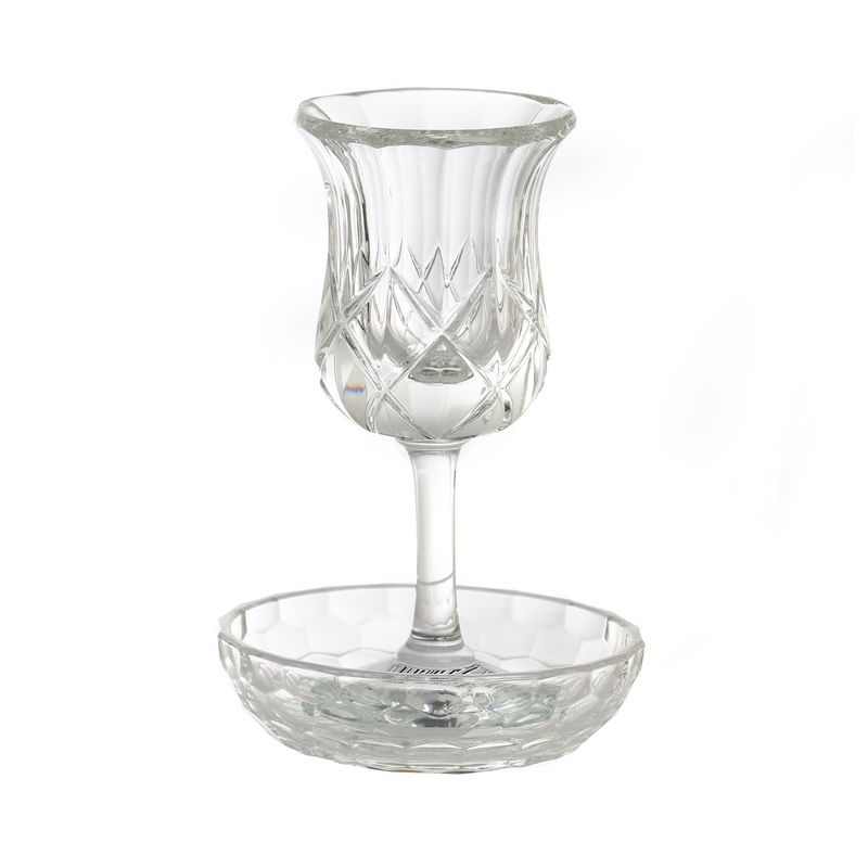 גביע קידוש ותחתית קריסטל