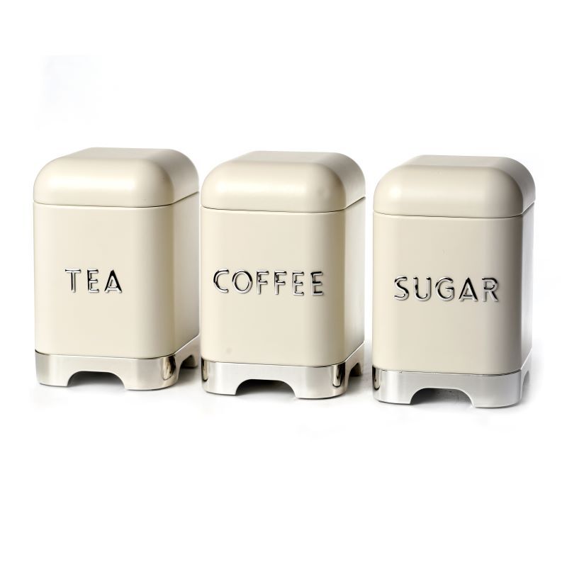 סט תה קפה סוכר שמנת רוחב 11.5 גובה 17.8 ס"מ /כסף /מתכת