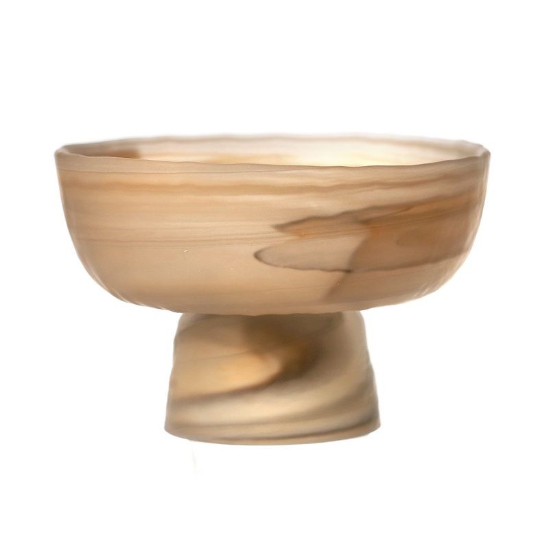 Ella amber סט 6 ליפתניות על רגל זכוכית קוטר 11.5 עומק 7 ס"מ