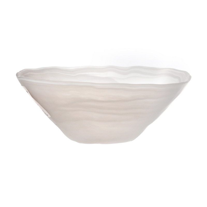 Ella ivory סט 6 קעריות הגשה זכוכית קוטר 13.5 עומק 5 ס"מ