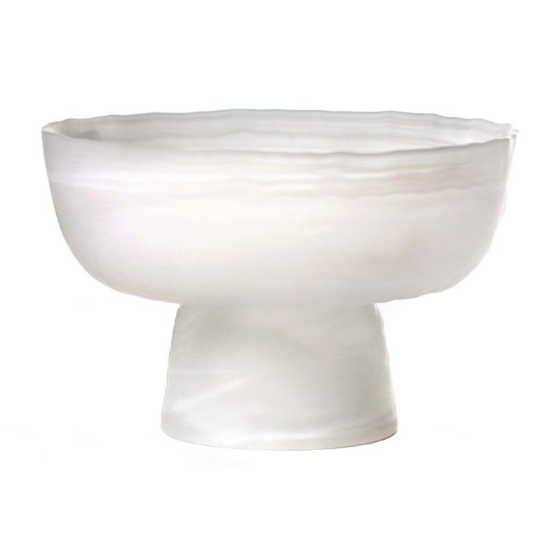 Ella ivory סט 6 ליפתניות על רגל זכוכית קוטר 11.5 עומק 7 ס"מ