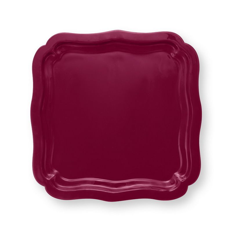 מגש אמייל מלבני Home Deco ורוד 40/40סמ