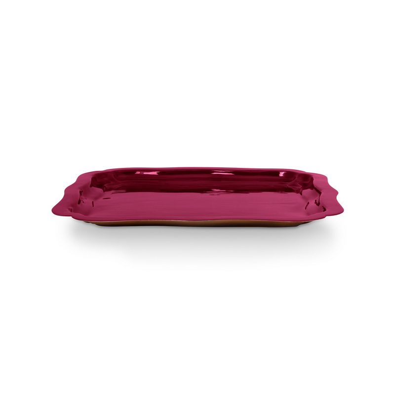 מגש אמייל מלבני Home Deco ורוד 40/40סמ