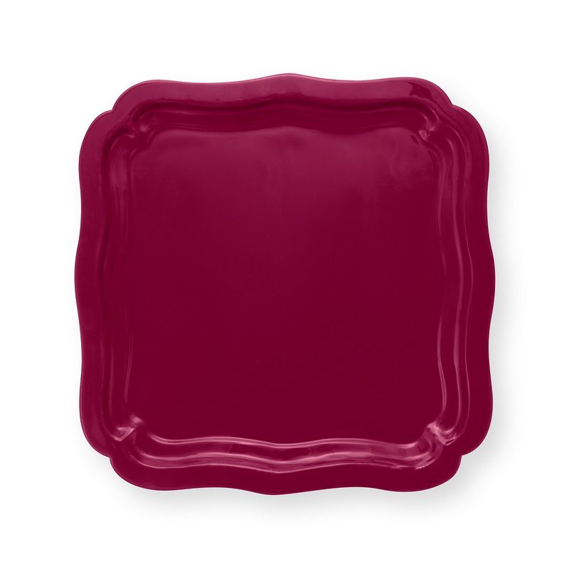 מגש אמייל מלבני Home Deco ורוד 40/40סמ